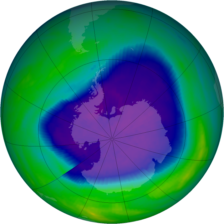 Ozone Map 1992-09-28